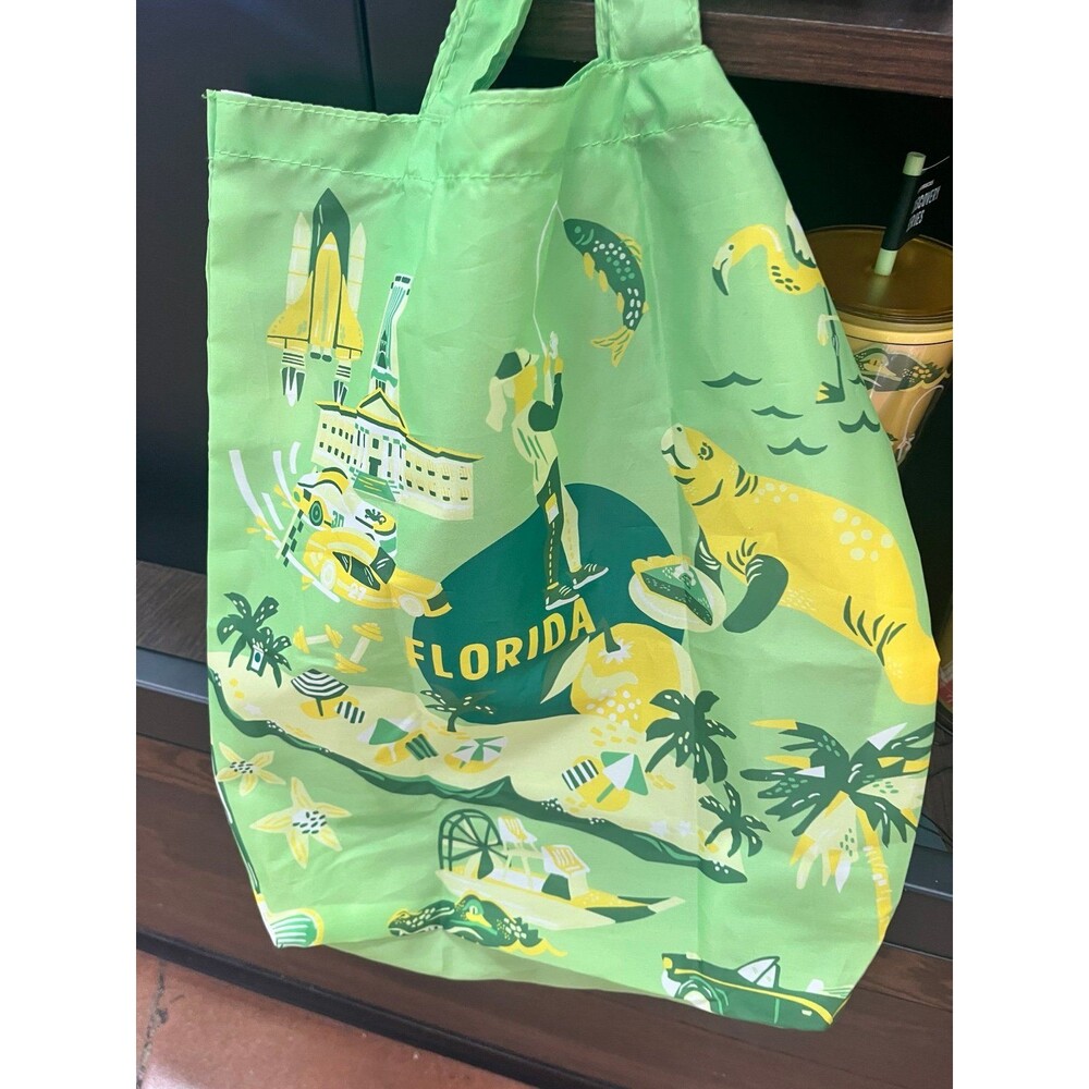 Starbucks coffee Florida DISCOVERY SERIES Reusable Tote Bag new 2024